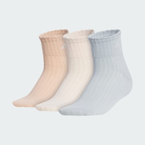 adidas Wm Spt Fashion 3-Pack Qtr - Wonder Sage/Crystal Linen/Magic Beige - JL2705