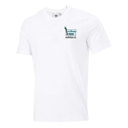 adidas Worm Chest Tee Logo - White - GN2147