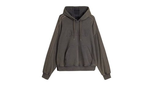 adidas x Avavav Shoulderless Hoodie - Carbon - KF4970