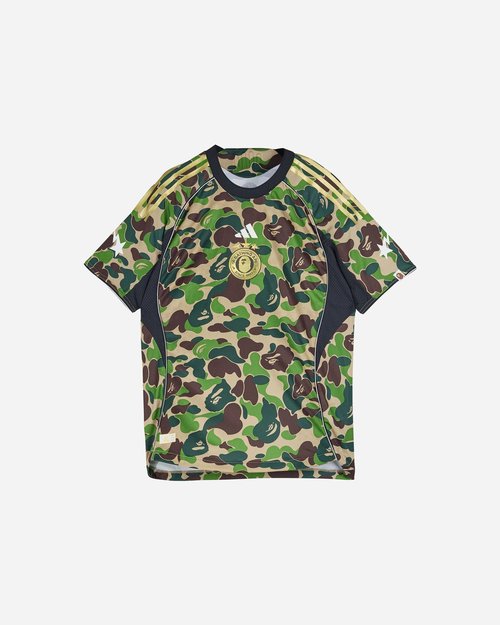 adidas x BAPE Football Graphic Slim Jersey T-Shirt - Green - KB2202