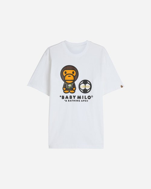 adidas x BAPE SSL Milo Tee Shirt - White - JZ7392