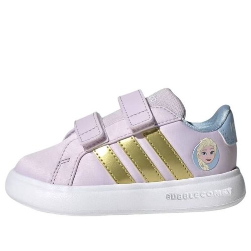 adidas x Disney Frozen Grand Court 3.0 - Ice Lavender/Gold Metallic/Glow Blue - JQ4356