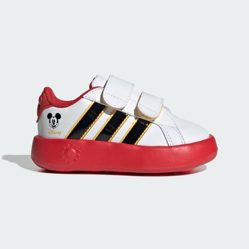 Disney x adidas Grand Court I - Cloud White/Core Black/Bold Gold - JQ8070