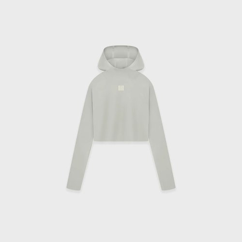 adidas x Fear of God Athletics Base Layers Crop Hoodie - Grey - 5903
