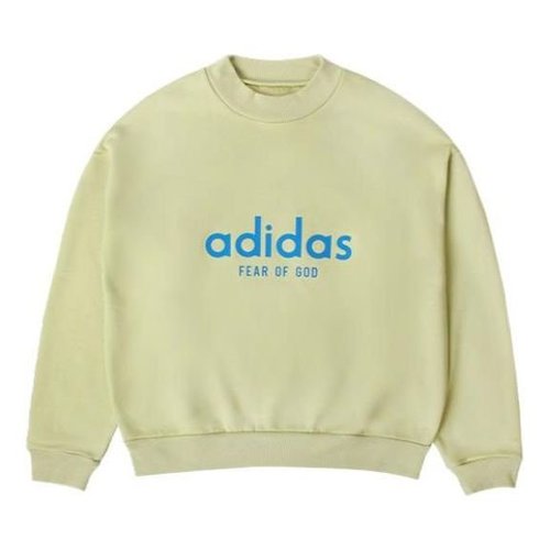 adidas x Fear of God Crossover Alphabet Logo Round Neck Pullover Autumn Green - HM8110