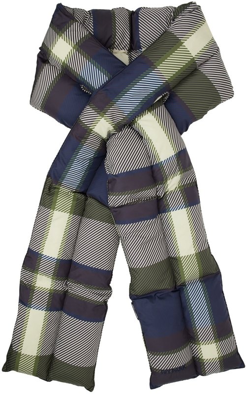 adidas x IVY PARK Off-White & Navy Puffer Scarf - Wilpin/Lgsogr/Black/ - HM2590