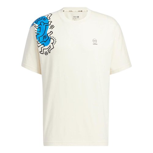 adidas x Keith Haring Crossover SS22 Cartoon Pattern Printing Round Neck Short Sleeve White - Multi-Color - HD7264