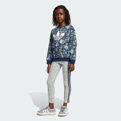 adidas X Liberty London Crew Leggings Set - Night Indigo/Multicolor - JV7804