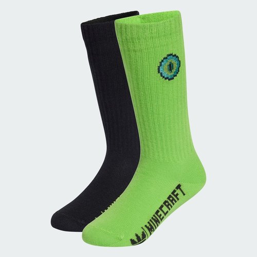 adidas x MINECRAFT CREW SOCKS 2 Pairs - Black - KE4857