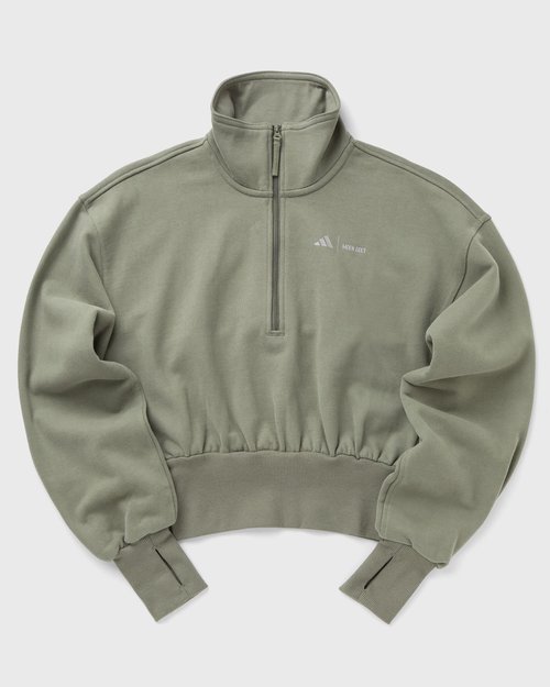 adidas x Moon Boot LEGGRN Crop Half Zip Sweatshirt - Green - JM1101