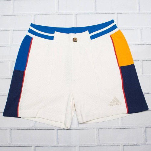 adidas x Pharrell Williams NY Colorblock Shorts LTD white chalk white blue - White/Chalk White/Blue - BR8976
