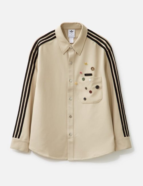 adidas x Song for the Mute Shirt Jacket - Stone Khaki