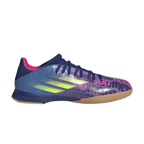adidas X Speedflow Messi.3 IN - Victory Blue/Shock Pink/Solar Yellow - FY6901