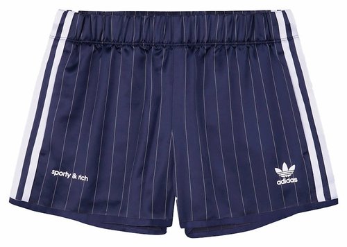 adidas x Sporty & Rich Track Short Asia Sizing - Navy Blue/White