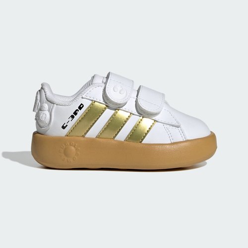 adidas Star Wars x Grand Court 2.0 I | White | Size 8.5 - Cloud White/Gold Metallic/Preloved Bronze - IH1138