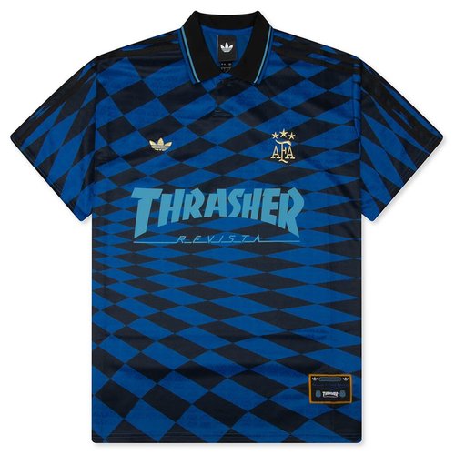 adidas x Thrasher Argentina Jersey - Black/Blue - KX4551