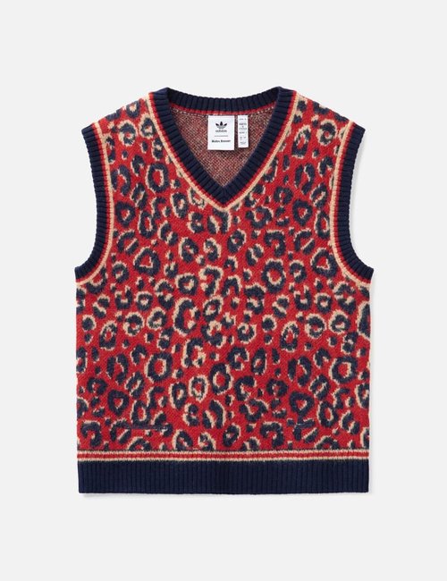 adidas x Wales Bonner Knit Vest - Collegiate Navy/ Magic Beige/ Better Scarlet