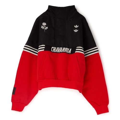 adidas x Willy Chavarria Gomez Pullover Sweater - Black/Red - KD9360