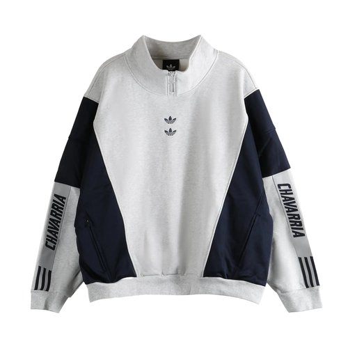 adidas x Willy Chavarria Watsonville Hoodie - Light Grey Heather/Legend Ink - KD1803