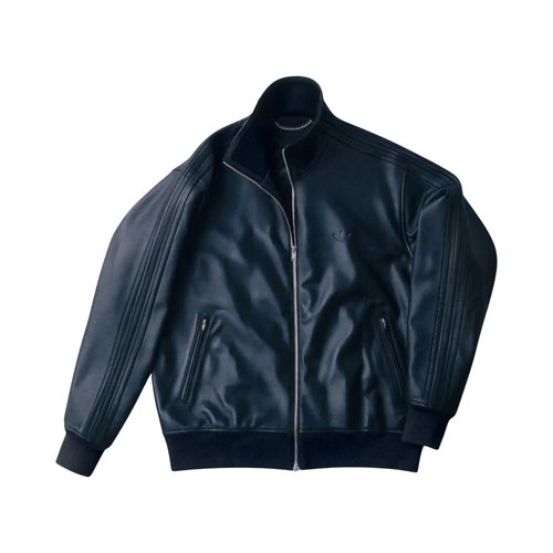 adidas Y 3 A-Type Leather Track Jacket - Black - KR6272
