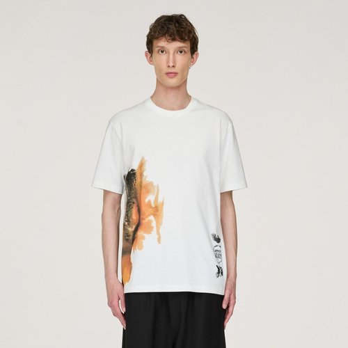 adidas Y-3 GFX Short-Sleeve Tee - Core White - JX4744