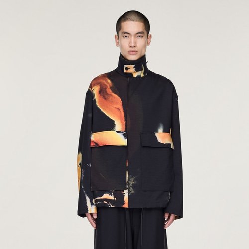 adidas Y-3 AOP Sport Uniform Coach Jacket - Black/Multicolor - KA9633