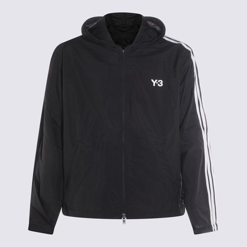 adidas Y-3 Nylon Wired 3 Stripes Track Top - Black - KF1085