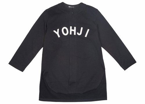 adidas Y-3 FT Yohji Letters Baseball Shirt - Black/Off White - FJ0434
