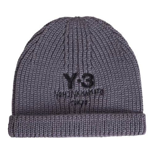 adidas Y-3 Gray Chunky Knit Beanie - Granit - JX8309