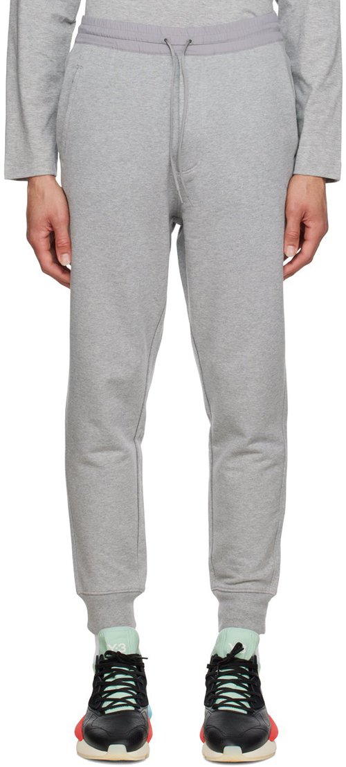 adidas Y-3 Gray Classic Cuffed Lounge Pants - Medium Grey Heather - GV4203