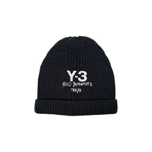 adidas Y-3 Knit Beanie - Black - JX8308