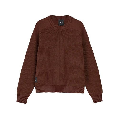 adidas Y-3 UT Knit Crew Sweater - Mystery Brown - KD2560