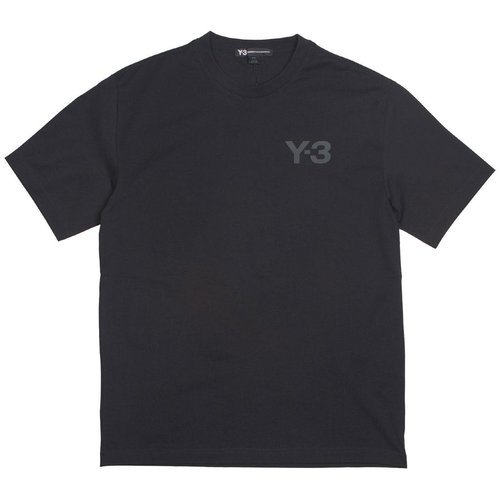 adidas Y-3 Logo Short Sleeve Tee Shirt - Black - DY7137