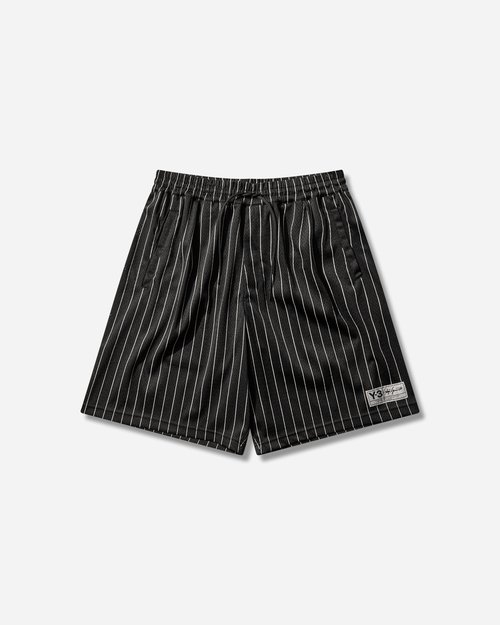 adidas Y-3 Mesh Pinstripe Shorts - Black - KQ9829