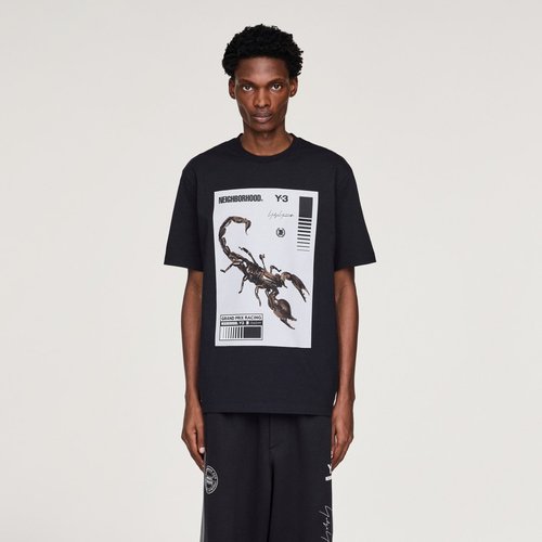 adidas Y-3 Nbhd Graphic Tee - Black/Granite - KC8823