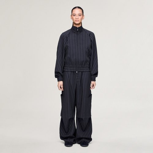 adidas Y-3 Pinstripe Ut Straight Leg Pants - Black - KG6003
