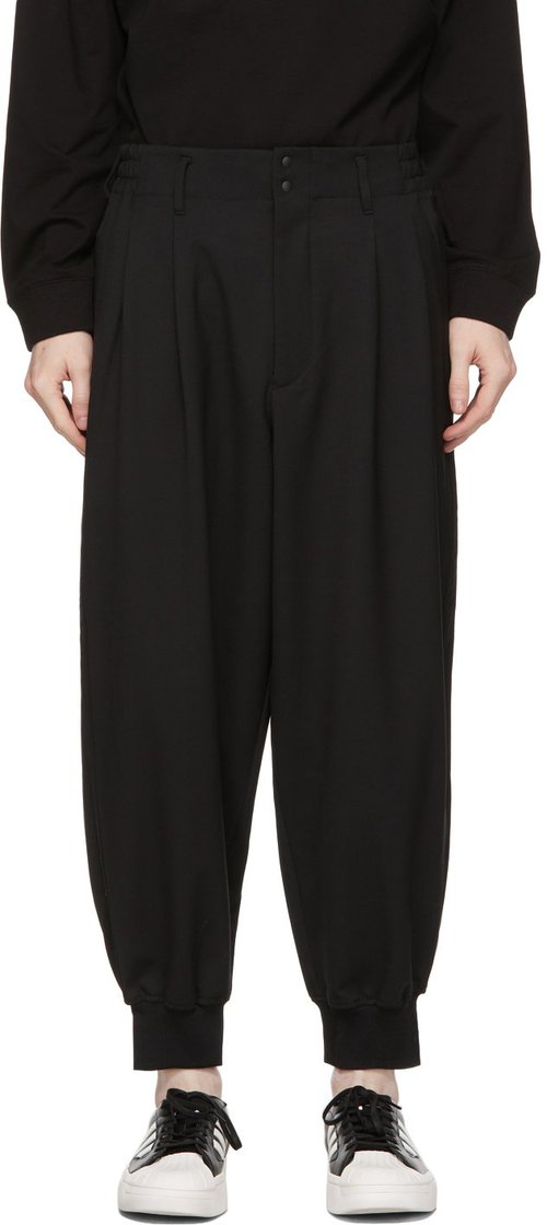 adidas Y-3 Refined Wool Cuff Trousers 'Black' - GK4567 | Solesense