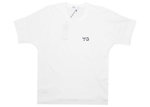adidas Y-3 Signature Short Sleeve Tee Shirt - White - DP0612