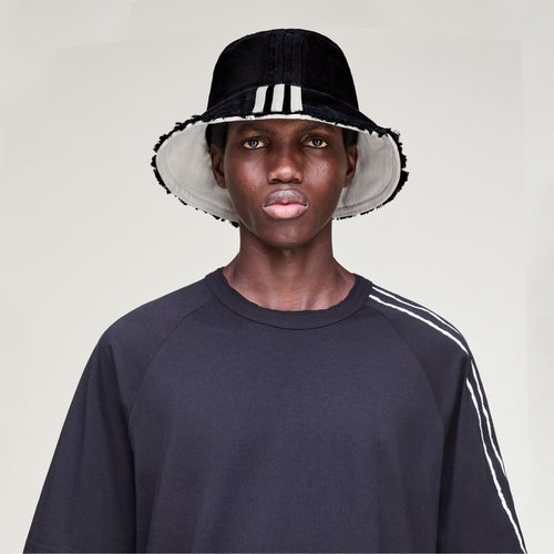 adidas Y-3 Stripes Bucket Hat - Black - KD2433