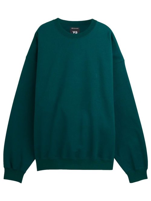 adidas Y-3 Brushed Terry Crew Sweatshirt - Aurora Ivy - KS5451
