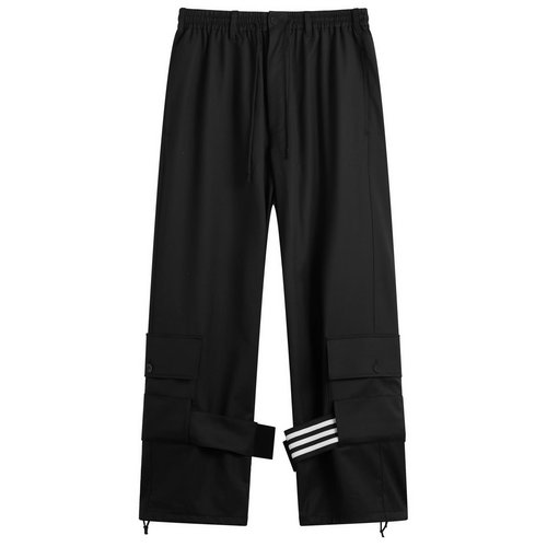 adidas Y-3 Refined Wool Cargo Tracksuit Pants - Black - JX7297