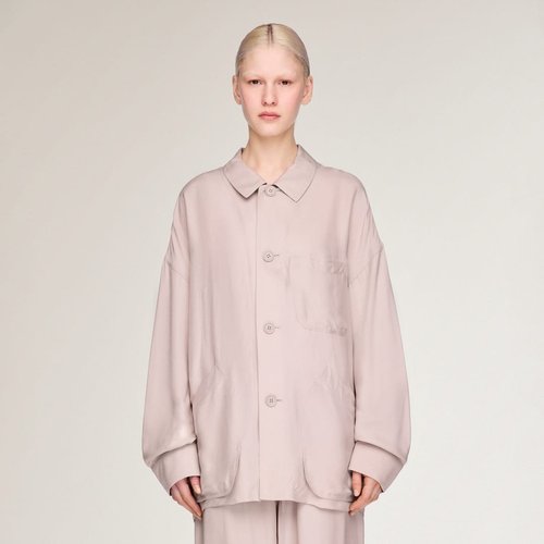 adidas Y-3 Viscose Chore Jacket Shirt - Light Brown - KQ7297