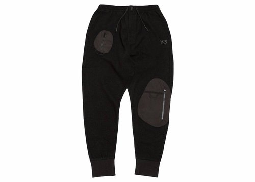 adidas Y-3 Wool Jersey Cuffed Pants - Black - CE6675