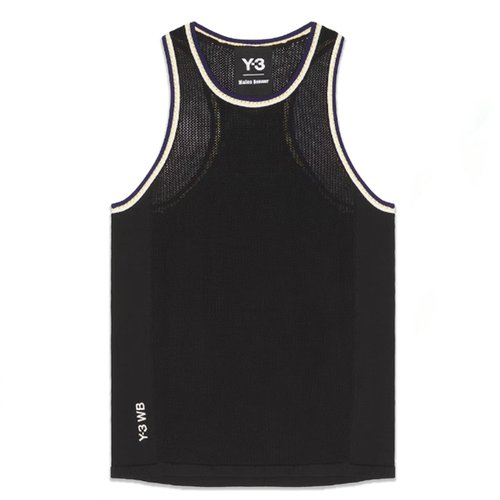 adidas Y-3 x Wales Bonner Knit Tank Top - Black - KS3978