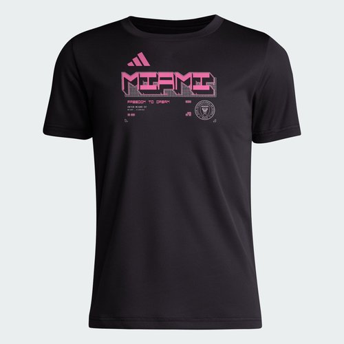 adidas Club Inter De Futbol Miami Short Sleeve Pregame T-Shirt - Black/Mls-Mif-37p - KE9451