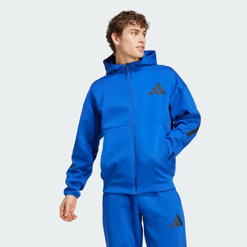 adidas Z.N.E. Full-Zip Hooded Track Jacket - Royal Blue - JF6388