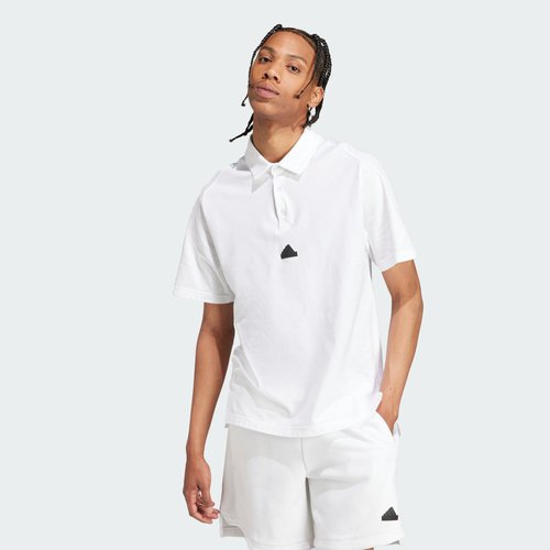 adidas Z.N.E. Premium Polo Shirt - White - IJ6136