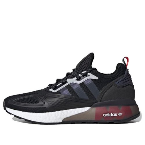 adidas ZX 2K Boost Black Iridescent 'Core Black/Supplier Colour/Shock Red'  - FX7475 | Solesense