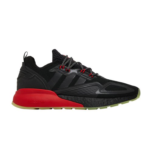 adidas ZX 2K Boost - Core Black/Core Black/Scarlet - H01925