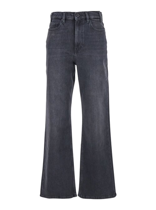 AG Jeans Black Jeans With Logo Detail On The Pocket And Logo Patch On The Rear In Denim - W0015124PERZ